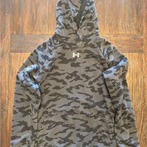 Under Armour Youth XL Camo Hoodie - Black and Gray